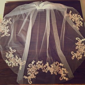 Fingertip Veil in Ivory